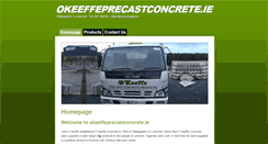 Desktop Screenshot of okeeffeprecastconcrete.ie
