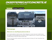 Tablet Screenshot of okeeffeprecastconcrete.ie
